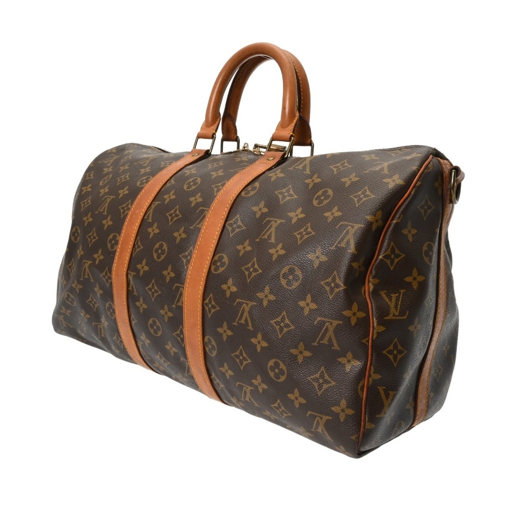 Louis Vuitton Monogram Keepall Bandouliere Brown Canvas Boston Bag - Picture 2 of 10